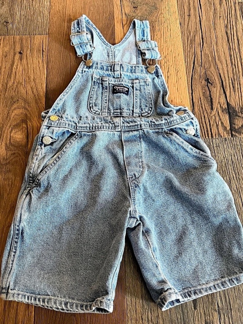 OshKosh B'Gosh Denim Short Overalls Girls Size 5